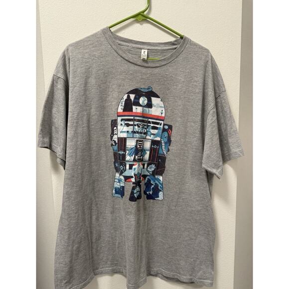 Zuni Sportswear Men's 2XL Graphic T-Shirt Star Wars R2D2 Gray - Picture 1 of 11